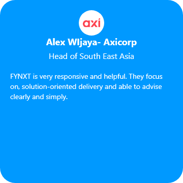 Alex Wijaya Axicorp TestimonialAlex Wijaya Axicorp Testimonial