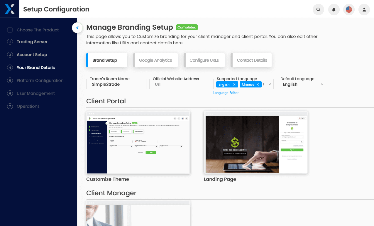 Easy Brand Setup Easy Brand Setup
