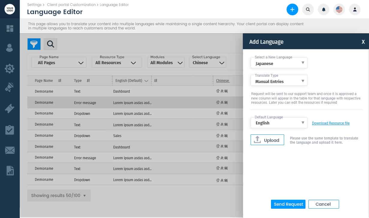 Multilingual Support Multilingual Support
